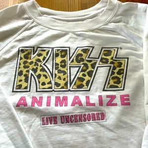 Recycled Karma Kiss Animalize sweatshirt women’s small